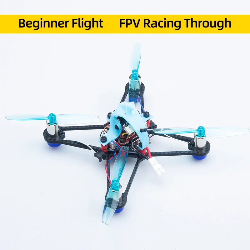 GEELANG Blue Starfish 100X FPV Whoop Drone 1S 660mah Lipo 2.4G ELRS Receiver 5.8G VTX Caddx Ant Camera For RC Racing Drone