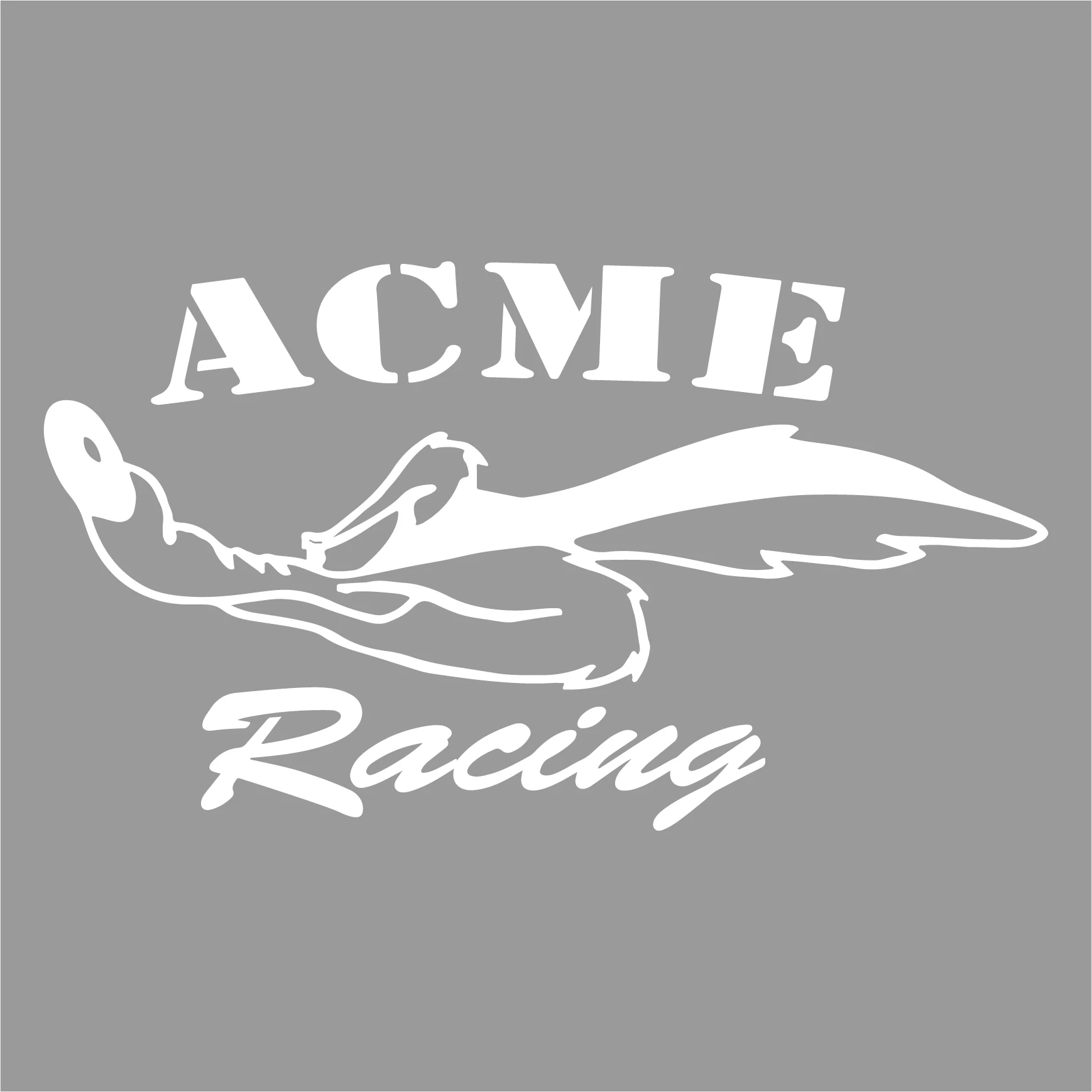 Wile E. Coyote for ACME Racing Vinyl Decal Sticker Car Truck Window Decals