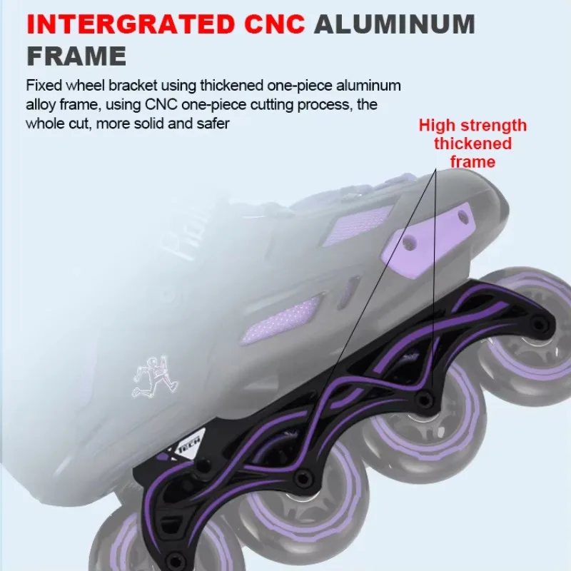 تخصيص المهنية الكبار للجنسين اللياقة البدنية مضمنة حرة Slalom حذاء التزلج على الجليد #3