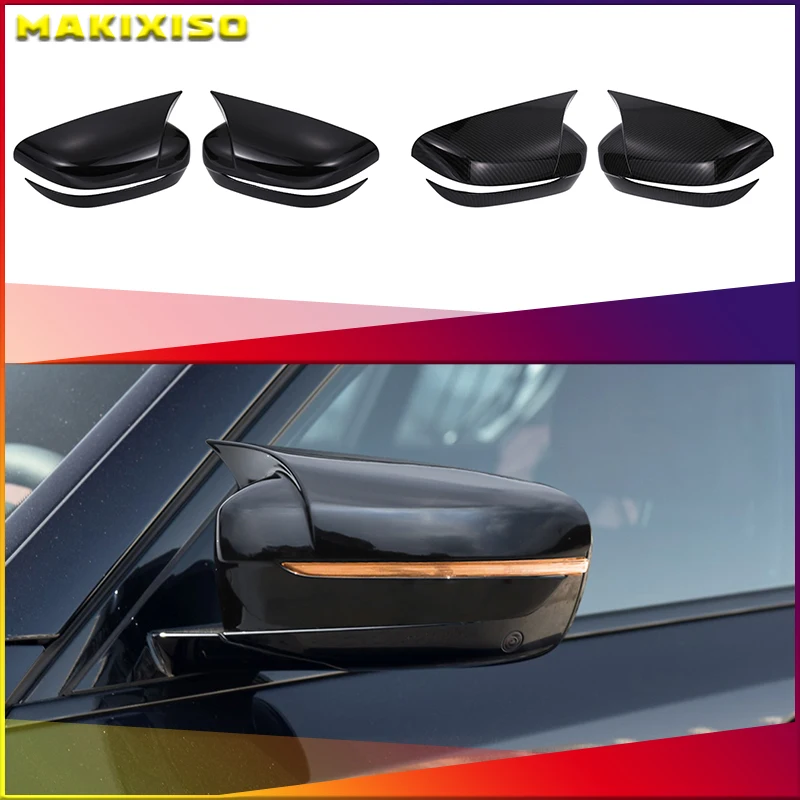 Side Rearview Wing Mirror Cover Caps For BMW 4 5 7 8 Series G11 G12 G14 G15 G16 G22 G23 G24 G30 G31 G38 ABS Gloss Black