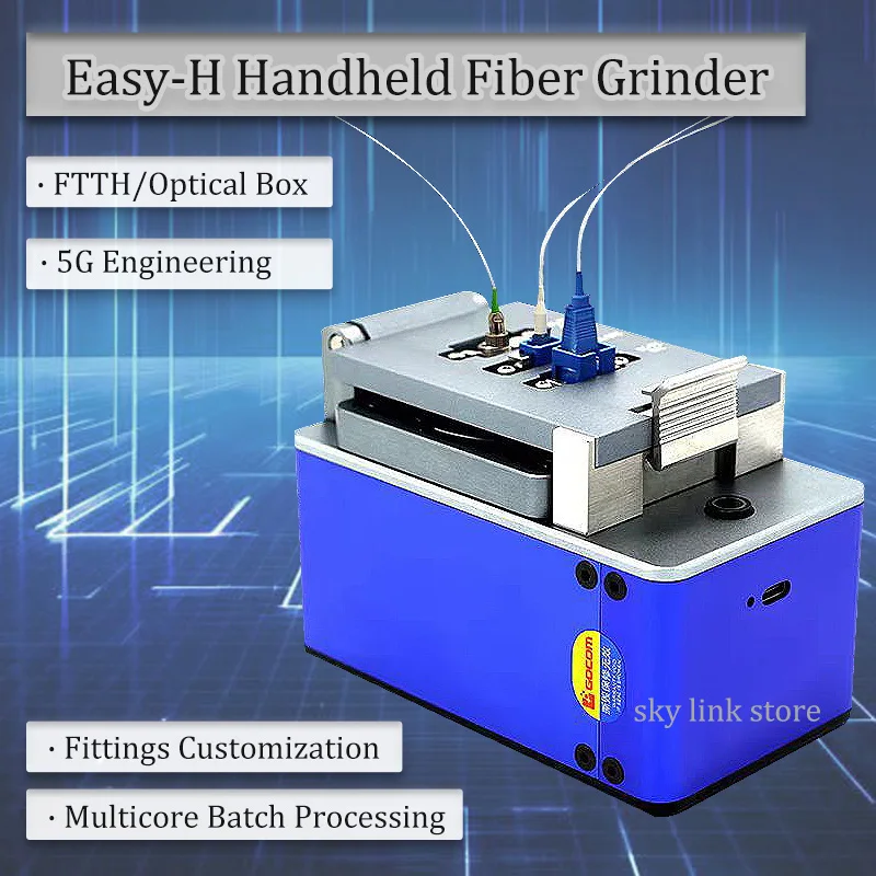 Fiber End Machine Handheld Fiber Grinding Machine Can Simultaneously Multi-Core Grinding Three Mesh Engineering Customized SAM90