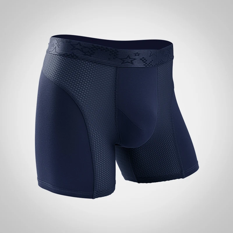 Extra lang sportondergoed Boxershorts voor heren Anti-slijtage Been Hardlopen Grote maat Ademende trainingsboxershorts
