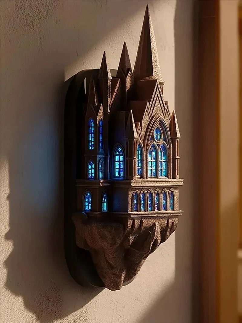 Architecture Ancient Castle Wall Lights Retro Living Room Bedroom Wall Lights Corridor Magic Atmosphere Decorative led Lighting