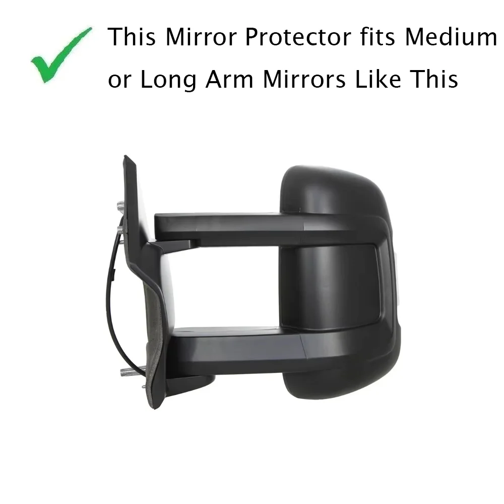 2PCS RV Mirror Protectors Guard  Rearview Mirror Shell Cap for Fiat Ducato Peugeot Boxer Relay Long Arm Motorhome Accessories
