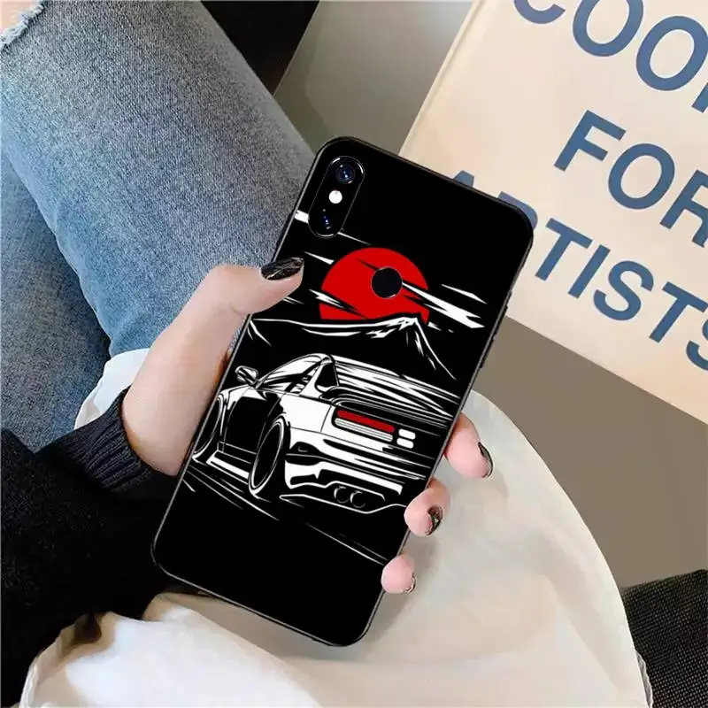 Japan JDM Sports Cars Male Men Phone Case for For Xiaomi Redmi note 12 11 7 8 9 10 E s i T X note ultra X3 pro 5G 4G