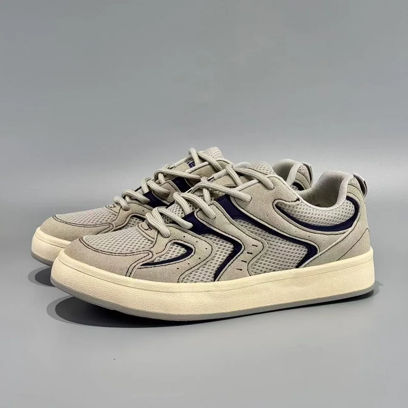 

2025 new men's shoes autumn thick soled skateboard shoes casual versatile bread shoes Korean version trendy sports board shoes