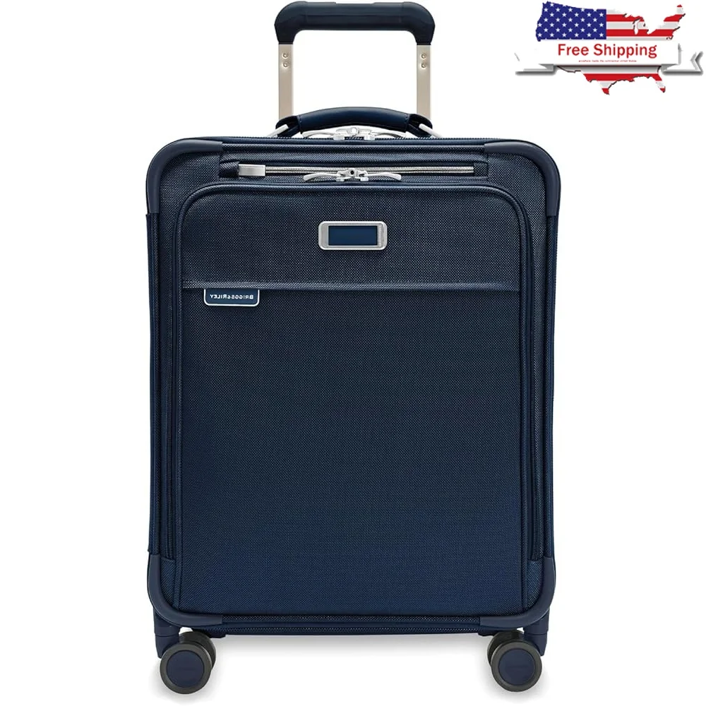 

Global 21 Inch Expandable Spinner Luggage Carry On Softside Rolling Bag Travel Suitcases with Wheels Men Women Airport Approved