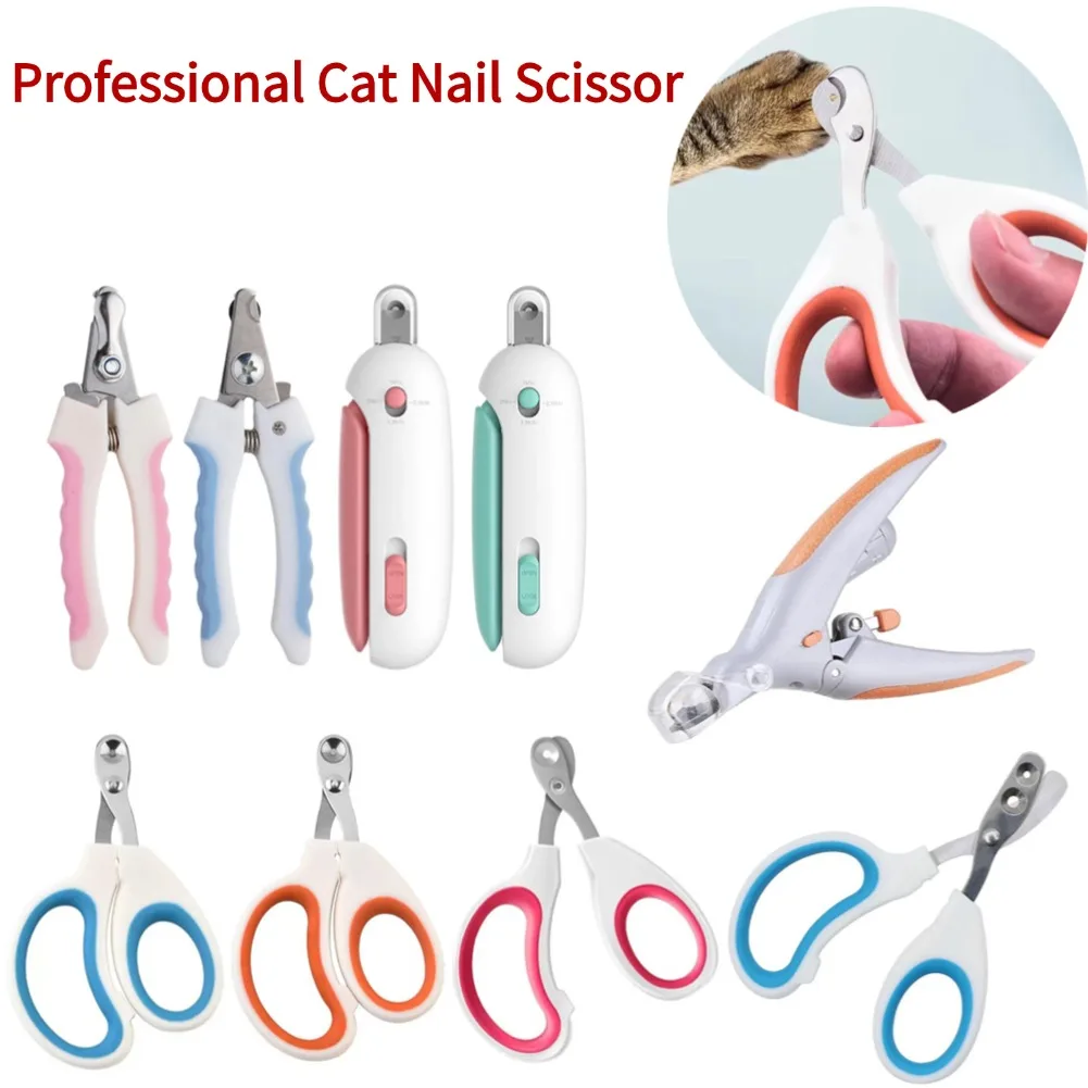 Professional Cat Nail Scissors Pet Dog Nail Clippers Toe Claw Trimmer Cutter Pet Puppy Kitten Care Grooming Supplies