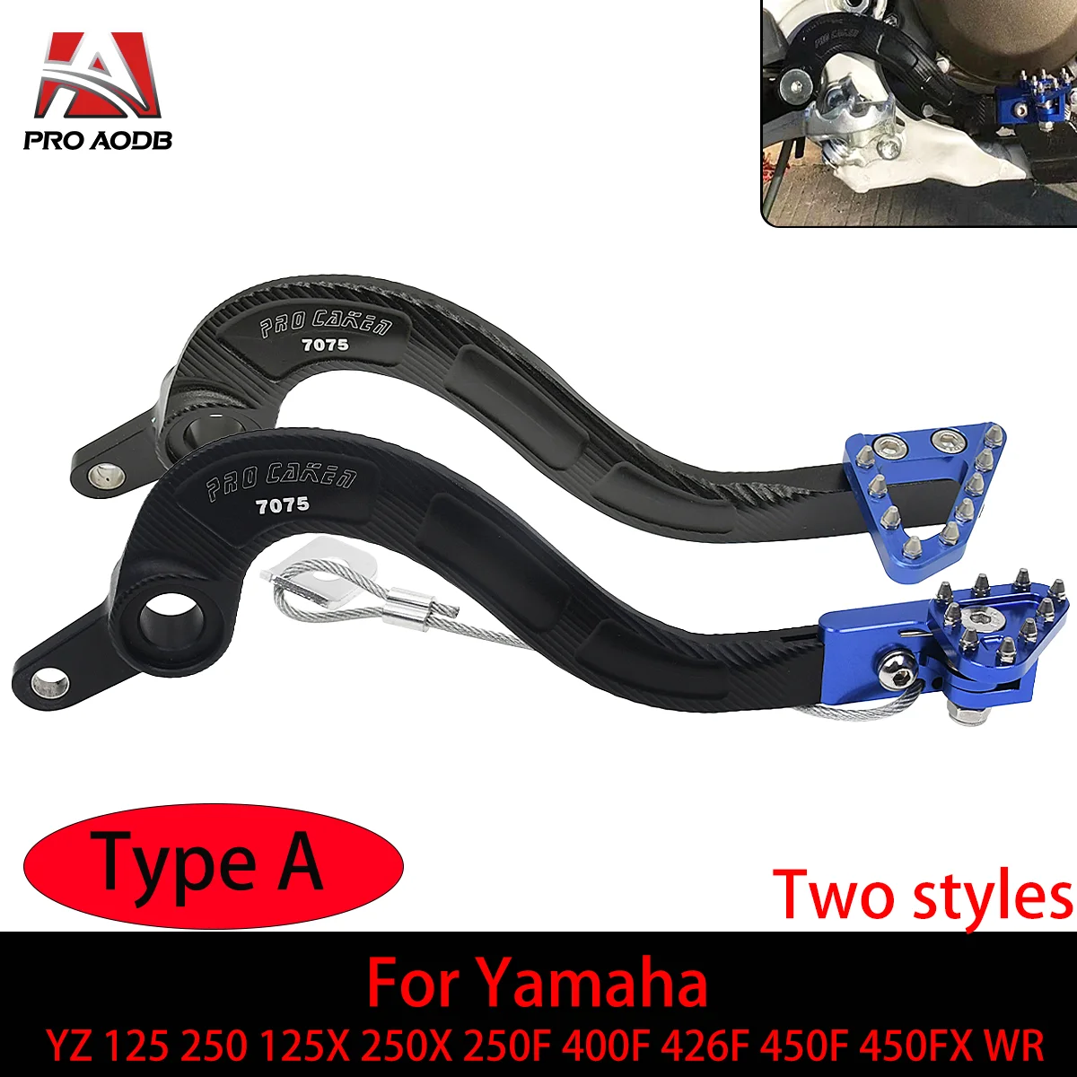 

CNC Rear Brake Pedal Lever For Yamaha YZ 125 250 125X 250X 250F 400F 426F 450F 450FX WR 250F 400F 426F 450F 1997-2023 Motorcycle