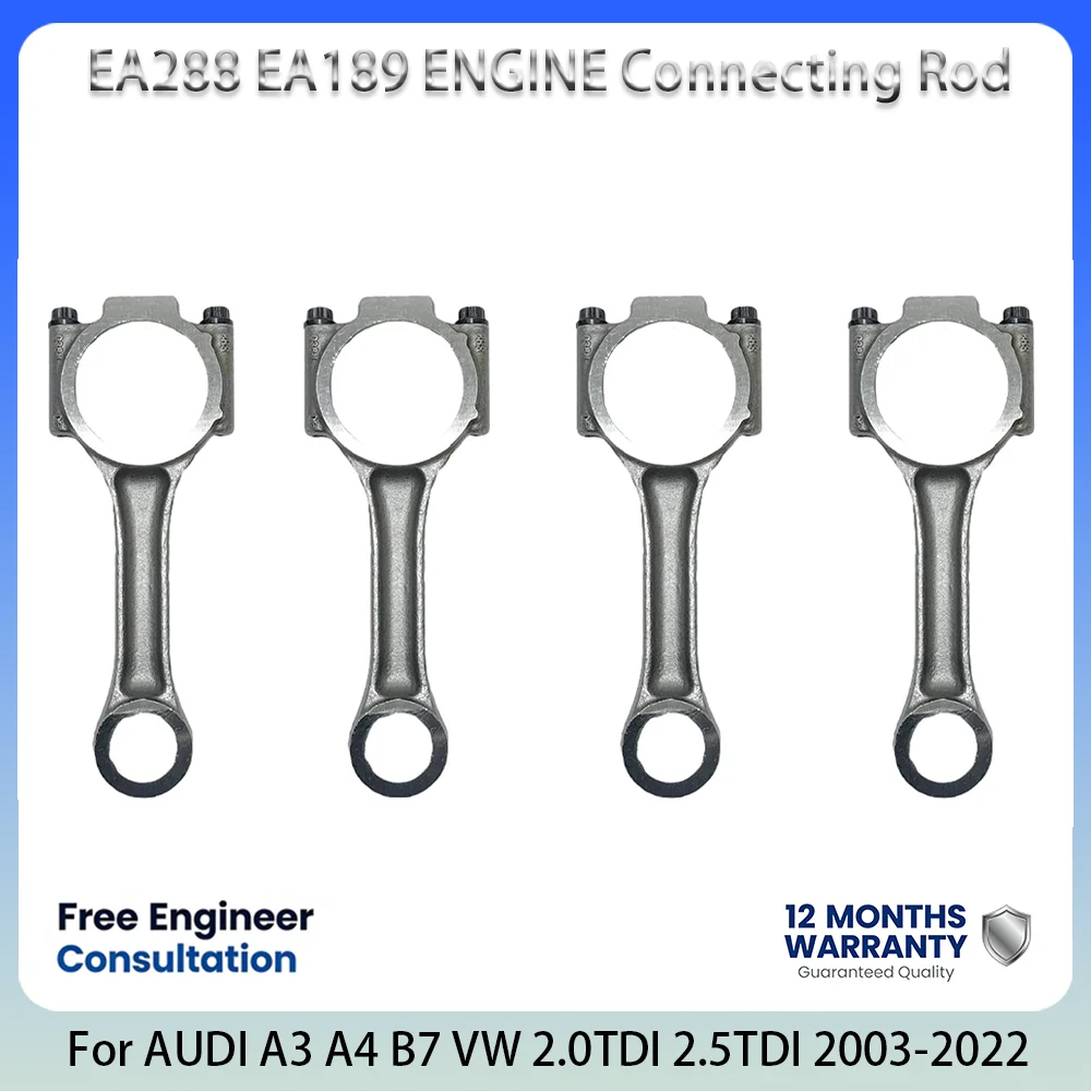 Engine Connecting Rod For AUDI A1 A3 A4 A5 A6 Q3 Q5 TT VW PASSAT CC SEAT SKODA 2.0L 2.5L 2.0 3.0 L T L4 Diesel 03-22 038105401J