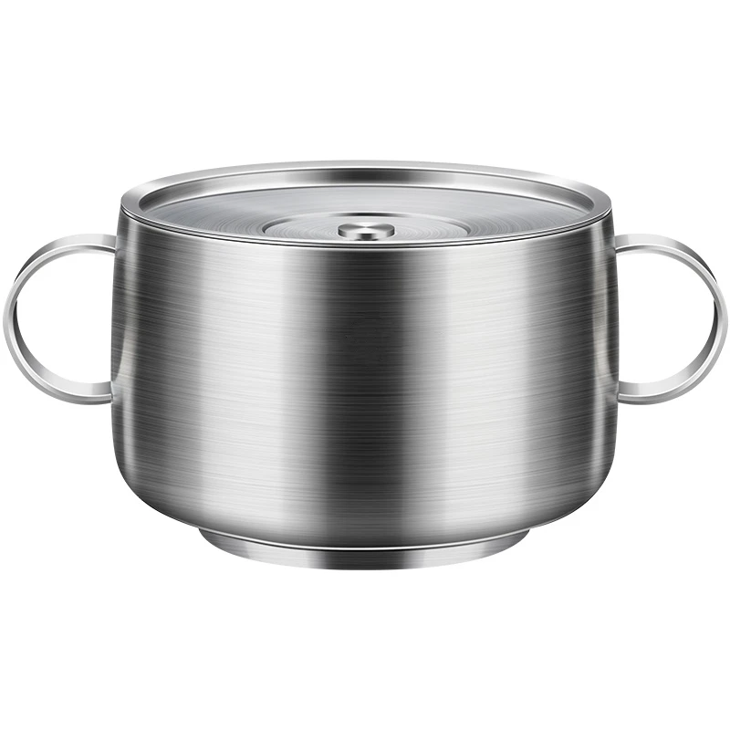 LFGB Certificated 99.9% Anti-bacterial 316 Stainless Steel Bowl with Side Handle and Tightly Sewn Lid Dustproof and Warm Keeping