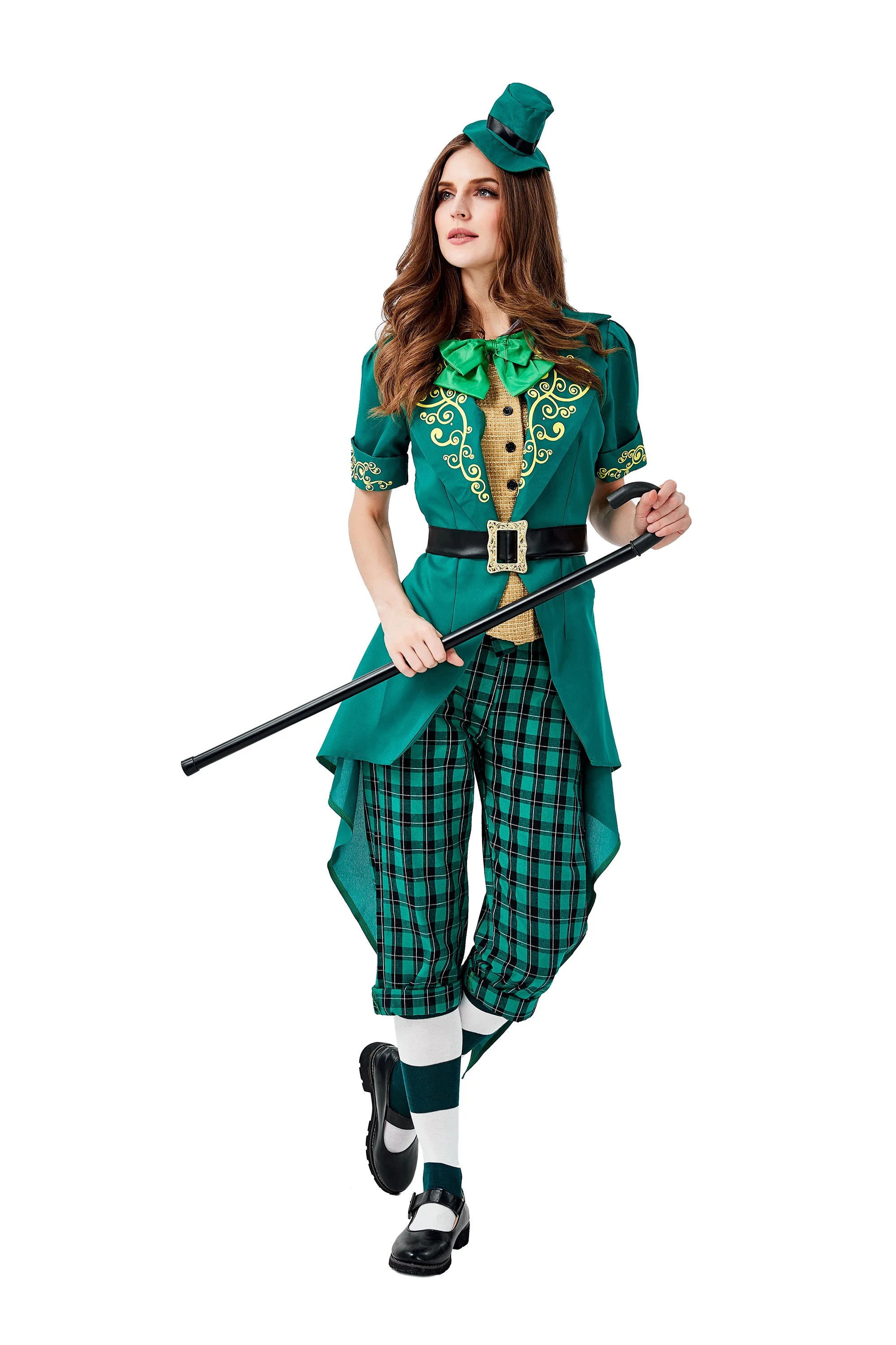 Déguisement Lutin Vert Femme – Robe et Chapeau – photo 2