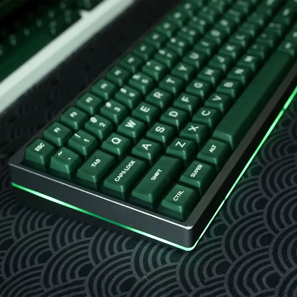 Emerald Semi-Transparent PBT Two-Color Class SA High Injection Molding Keycap 61 68 75 84 98 108