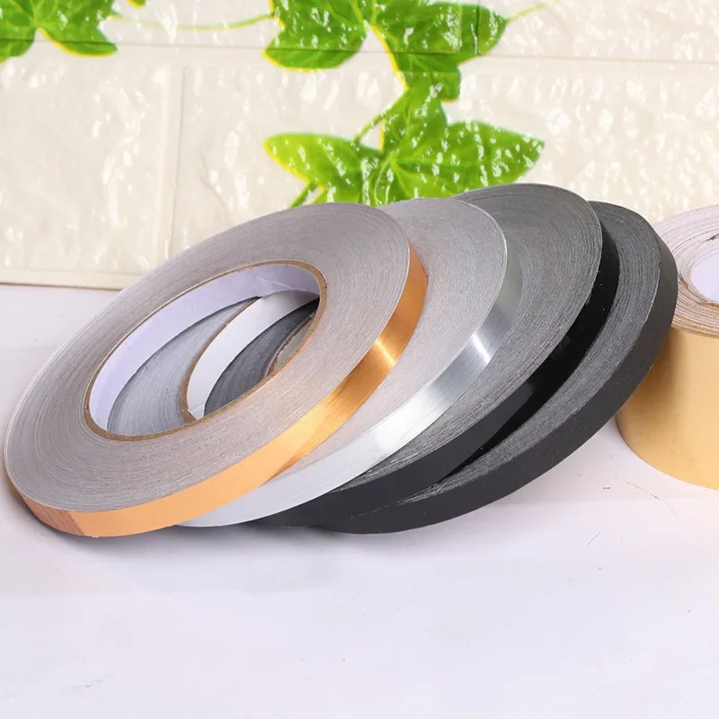 50Meter Ceramic Floor Wall Seam Sealant Tape Floor Seam Sticker Decor Gold Self Adhesive Wall Tile Floor Tape Sticker Home Decor