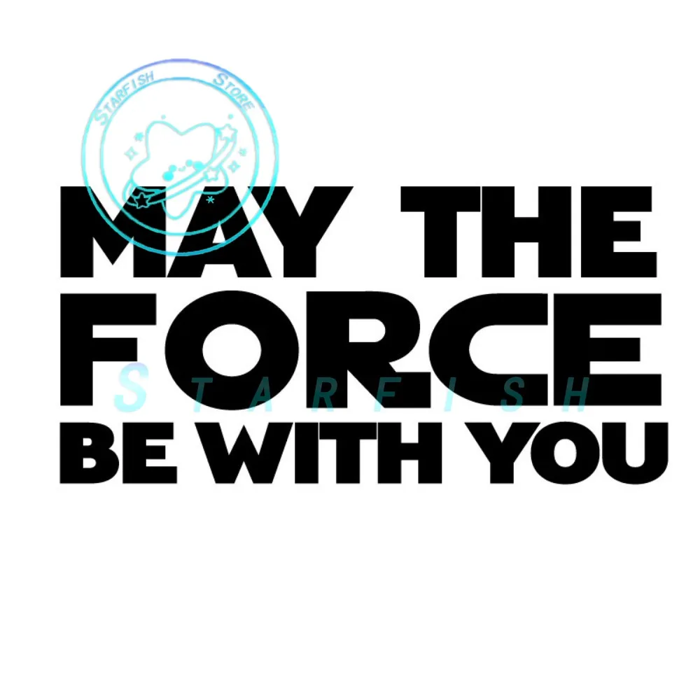 

May The Force Be with You in Classic Movies Children's Rooms PVC Home Decor Murals Stickers Cars Laptops and Computer Decoration