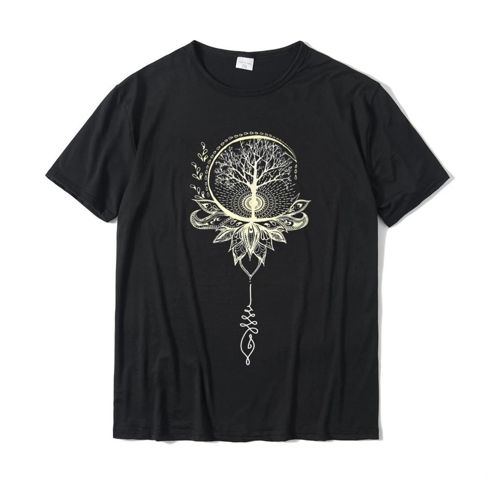 Bestselling New Fashionable Mandala Lotus Tree of Life T-shirt for Women, Printed T-shirt Graphic T Shirts Summer Streetwear Y2K