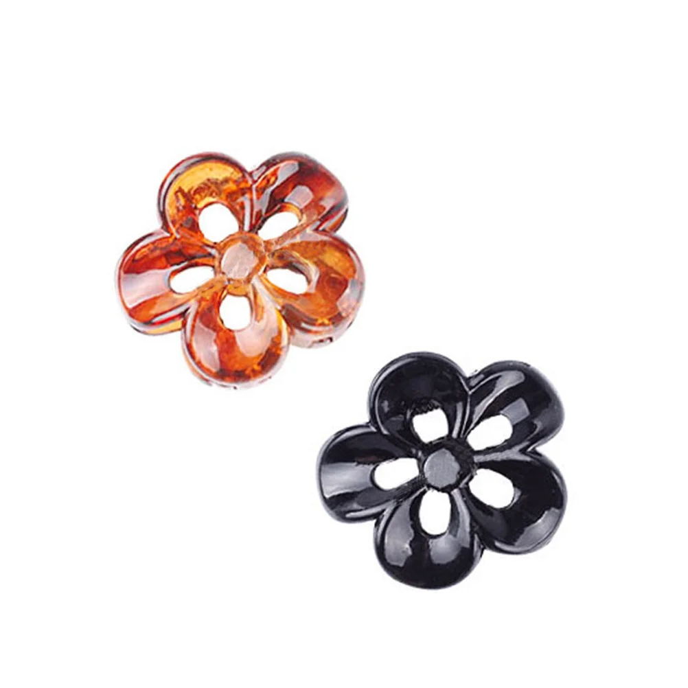 

24Pcs Plum Shape Hair Claw Mini Hair Clips Plastic Hairpins for Girls Women Party Wedding Birthday Flower Shape Hairpins