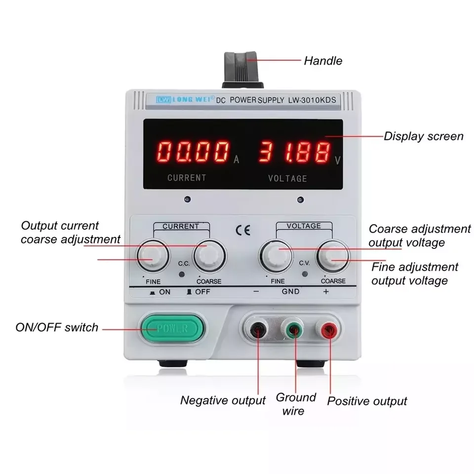 LW-3010KDL LW-1505KDS Adjustable Led Digital Desktop Regulated Test Accurate DC Regulated Switching Power Supply Maintenance