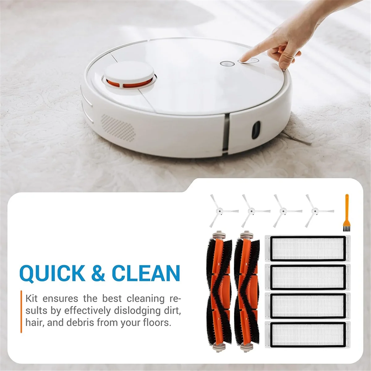 A20M مجموعة الملحقات ل E25 S5 S6 E4 E20 E35 S50 C10 S50 S51 S4 الجانب الرئيسي فرشاة فلتر Hepa استبدال أجزاء