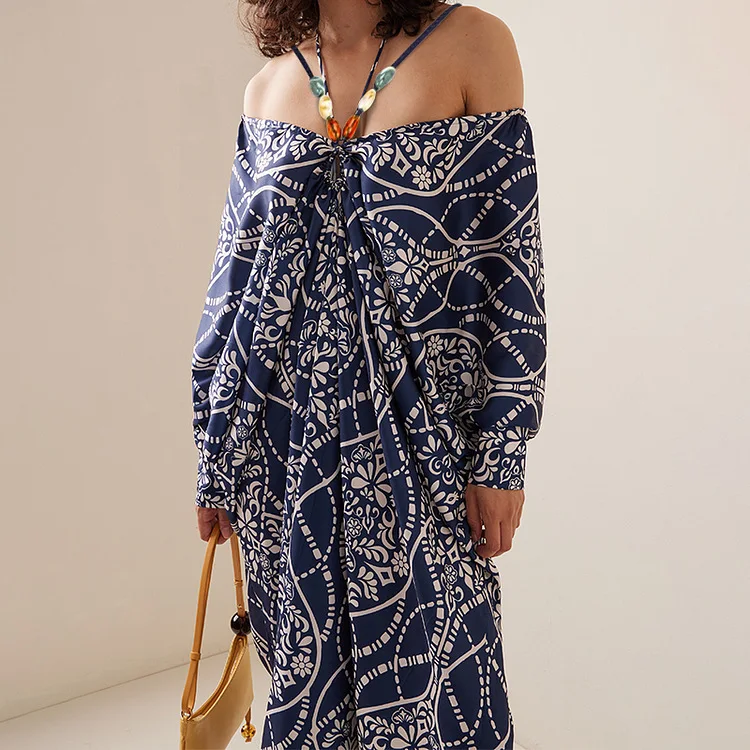 2026 New One Piece Swimsuit Skirt Shoulder Strappy Swimsuit Ruffle Print Swimwear Women Slimming Bathing Suit Beach Wear