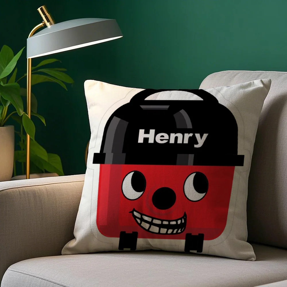 H-Henry Hoover Pillow Case Plush Fabric Soft Pillowcase Double Sided Print Sofa Cushion Cover Throw