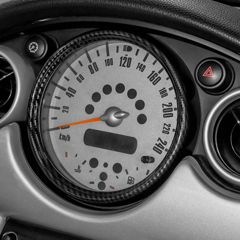 Naklejka dekoracyjna osłony pierścień wykończeniowy prędkościomierza do Mini Cooper R50 R52 R53 2001 2002 2003 2004 2005 2006 akcesoria samochodowe