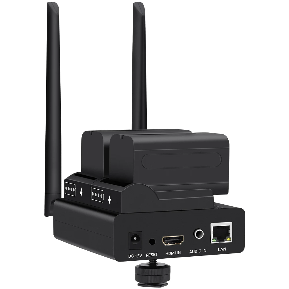 

H.264 to IP Video Encoder Live Streaming Broadcast Encoder Dual Battery Supported
