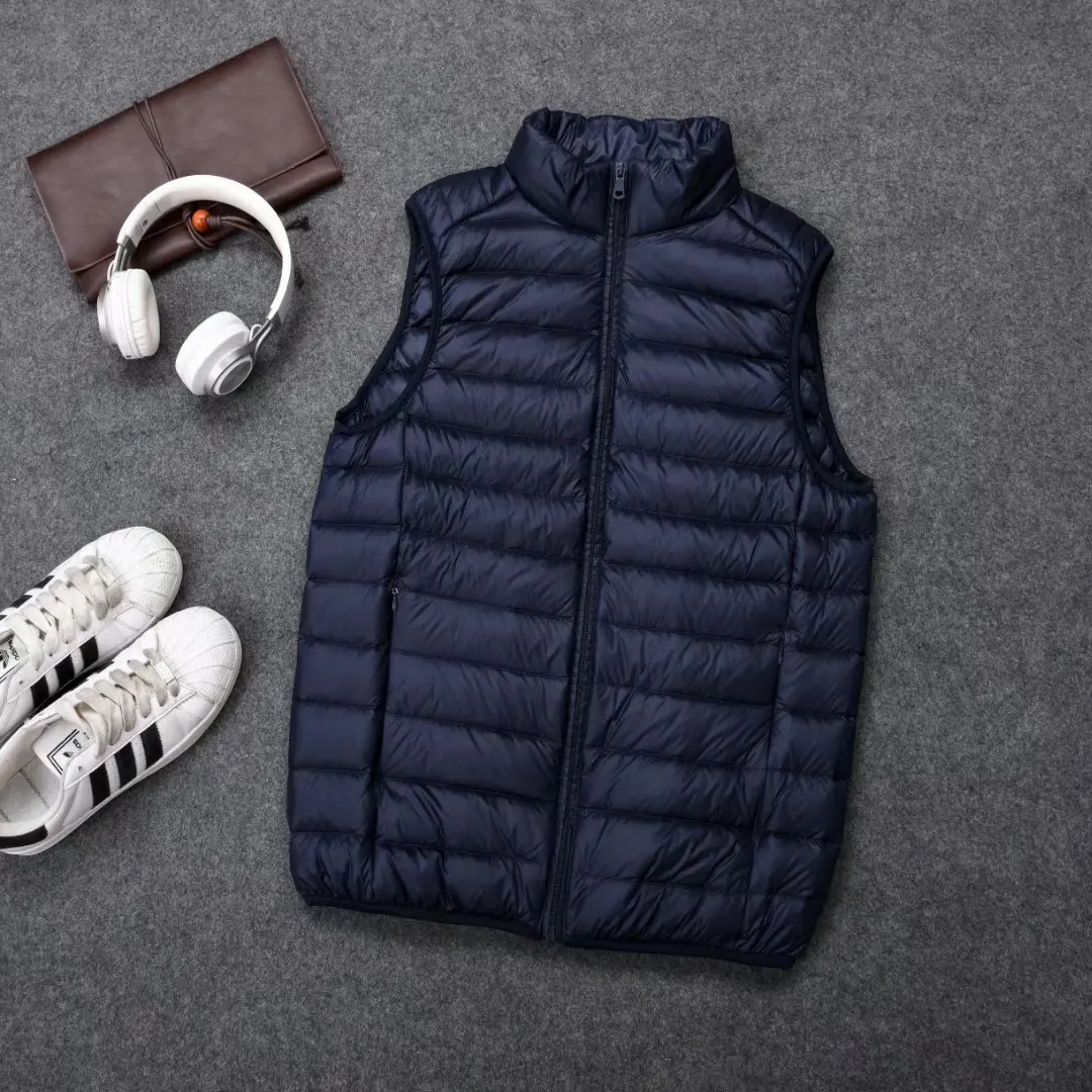 Down Vest Men's Lightweight Short Vest 2025 Autumn and Winter New Style Collar Waistcoat Vest Couple's Korean Style Jacket
