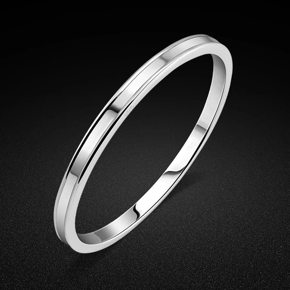 

Luxury 925 Sterling Silver Roman Bangle Bracelet Hip-Hop Jewelry Trendy Party Accessories Bracelet For Women Accessories Gifts