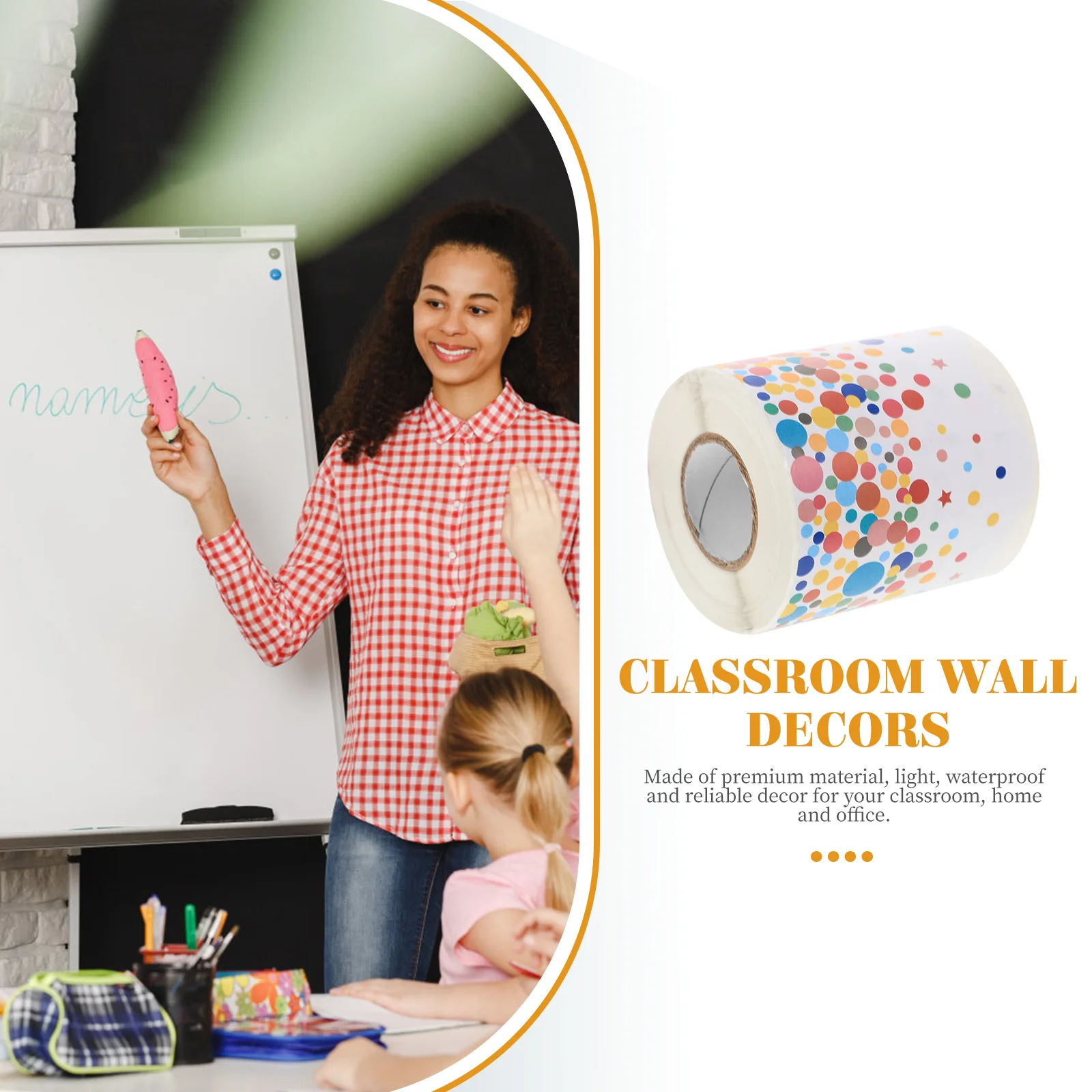 

Bulletin Board Stickers Blackboard Border Decals Classroom Wall Decor Practical White Accessory Teaching Tools Arts Craft School