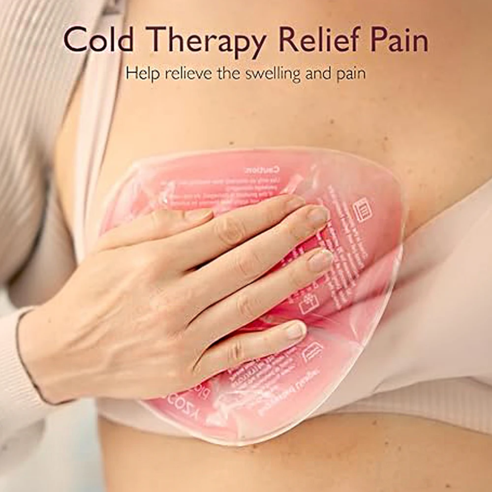 Breast Therapy Packs Hot and Cold Breast Pads Ice Pack Breastfeeding Gel Pads for Relieve Nipple Pain Engorgement Breast Dredge