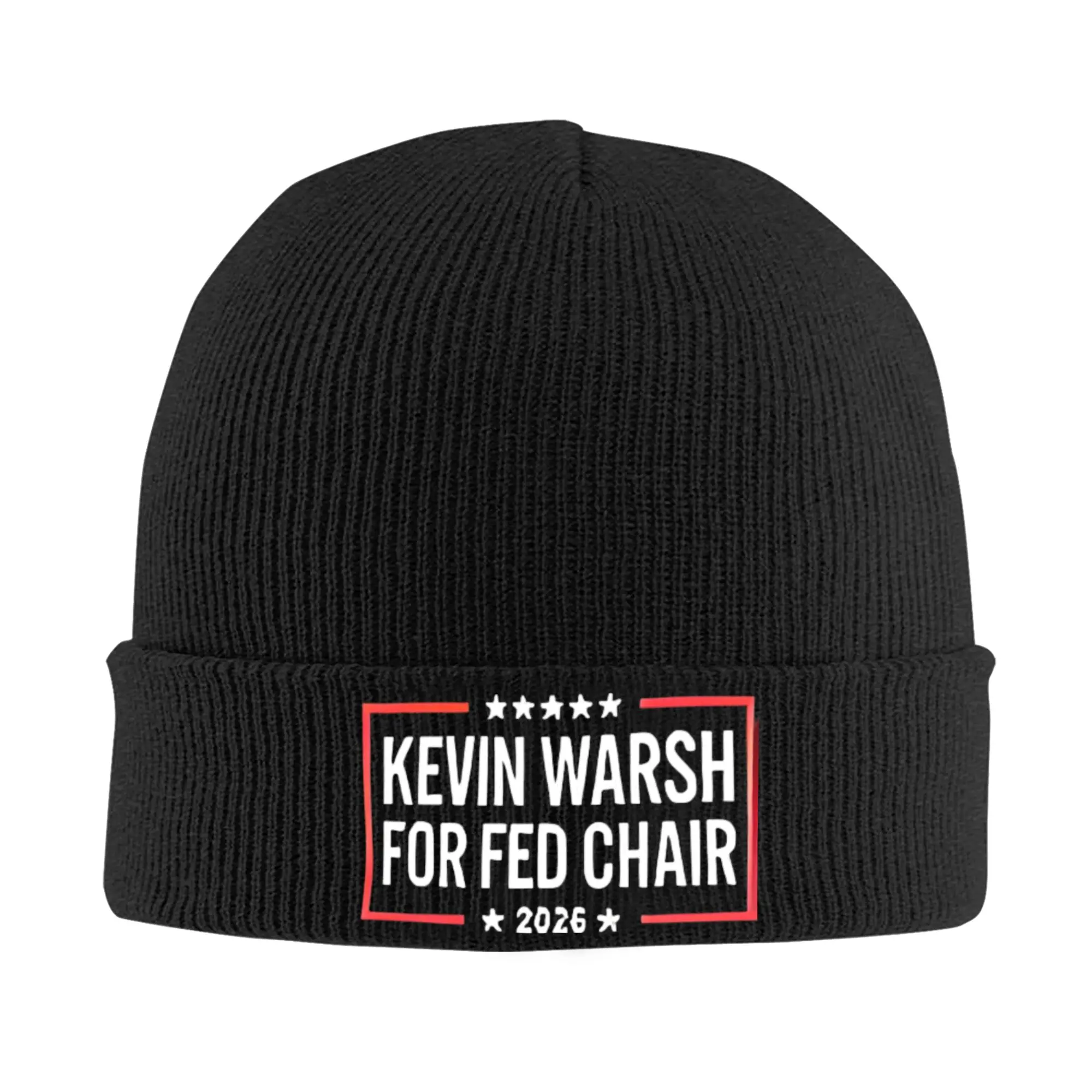 Kevin Warsh 2026 Knitting Hat  Street Caps Female Male Hippie Beanie Hats Spring Design Elastic Bonnet Hats