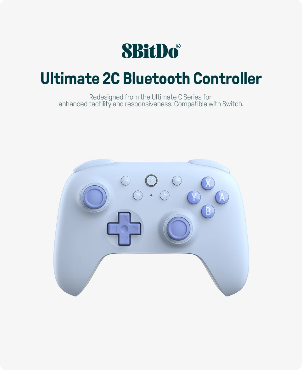 8BitDo Ultimate 2C Bluetooth-Gaming-Controller für Switch 2 Hall-Effekt-Joystick Gamepad für Nintendo Switch/Switch 2 Controller – Detail 2