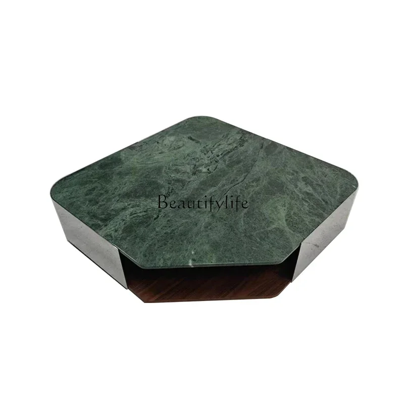 

1PJ12Modern light luxury high-end coffee table living room home natural marble square tea table