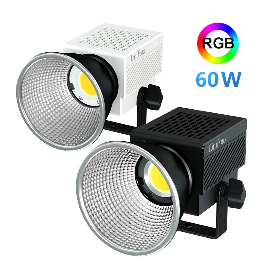 Litufoto U8 60W RGB LED Video Light 2700-7500k Professional Studio Photo Lamp Ultra Light Photography Light for Tiktok Youtube