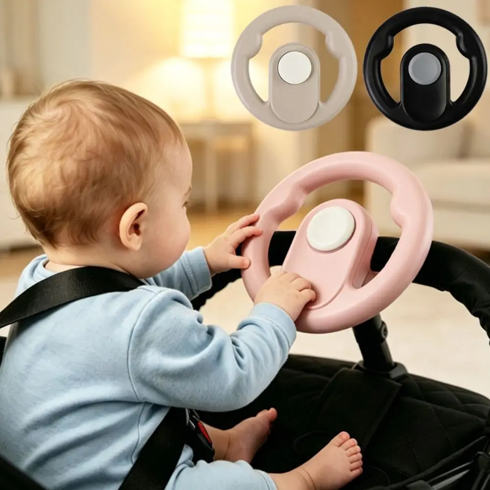 360° Rotation Baby Stroller Steering Wheel Toy Detachable Universal Toddler Car Seat Interactive