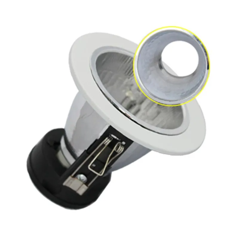 Freies Verschiffen 4 zoll E27 Weiß Runde Einbau Gehäuse Downlight Halter e27