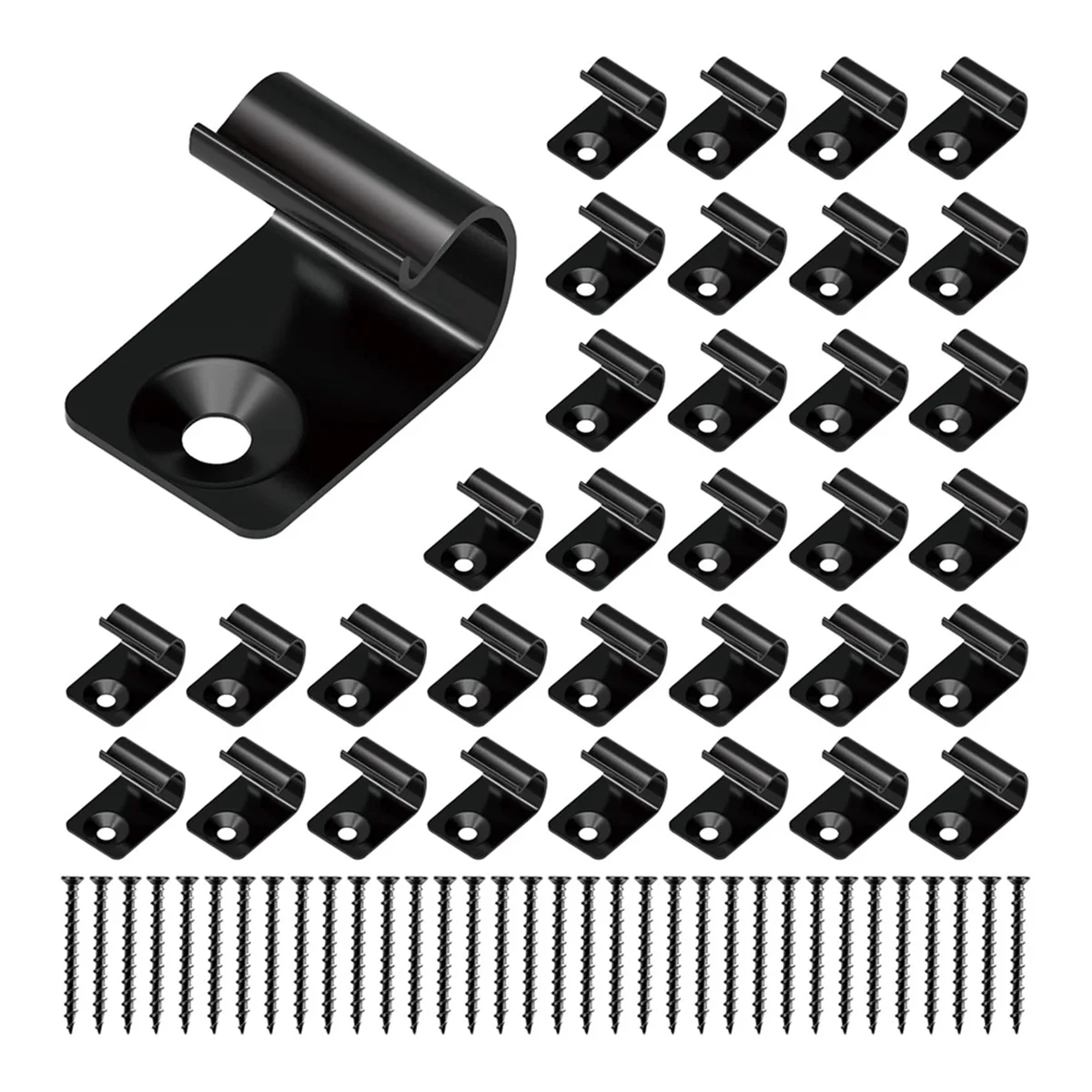 New Stainless Steel Clips Deck Clips Universal Decking Clips with Decking Screws for Composite Deck Boards 80 Pack