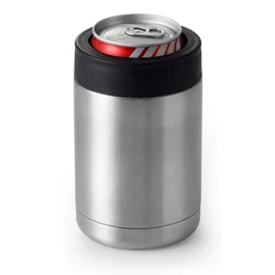 12oz Stainless Steel Insulated Beer Bottle & Can Cooler - Double Wall Design, Keeps Drinks Cold Longer