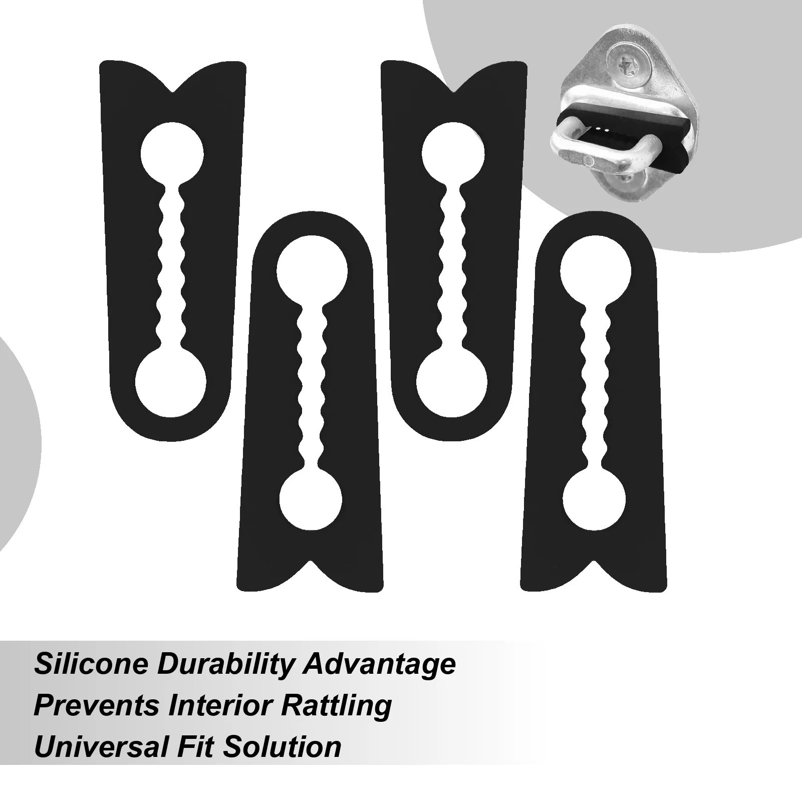 

4pcs Car Door Anti-Shock Pad Silicone Buffer Cushion Noise Reduction Sticker Protector for Vehicle Door Lock Car accessories