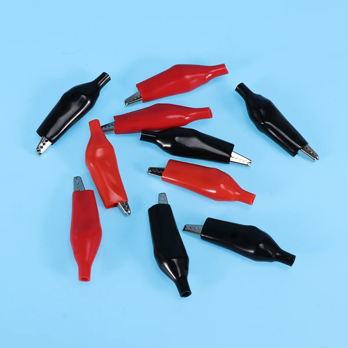 

20pcs Clip Metal Electrical Clamp Power Supply Testing Probe for Alligator Clip DIY Automotive Projects