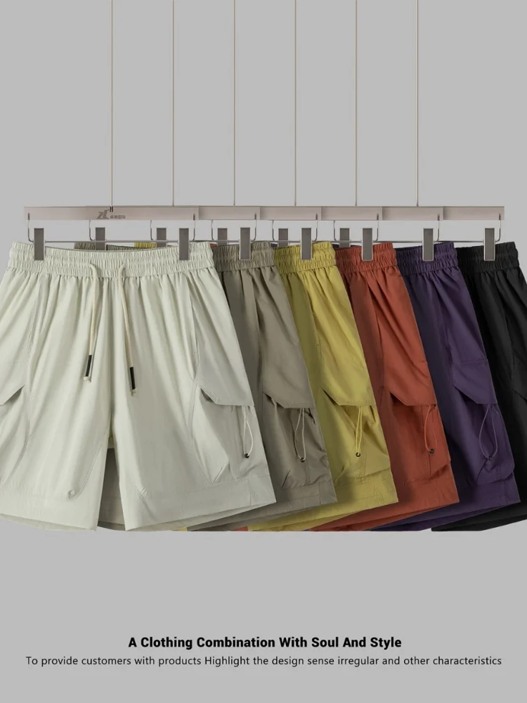 

Универсальная легкая спецодежда! Летние мужские свободные модные тонкие повседневные простые спортивные брюки с прямыми штанинами