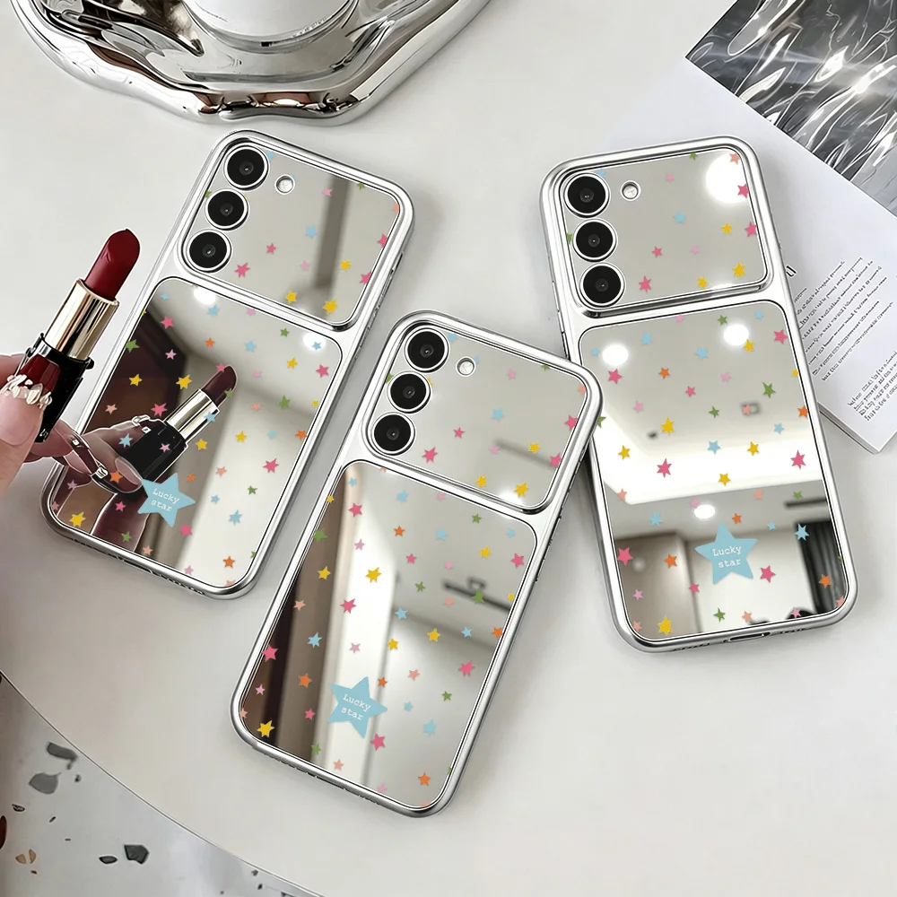 Stars Makeup Mirror Phone Case For Samsung S26 Ultra S25 FE S24 S23 FE A57 A56 5G A55 A54 A37 A17 A07 A36 A35 A53 A26 Case Cover - view 6