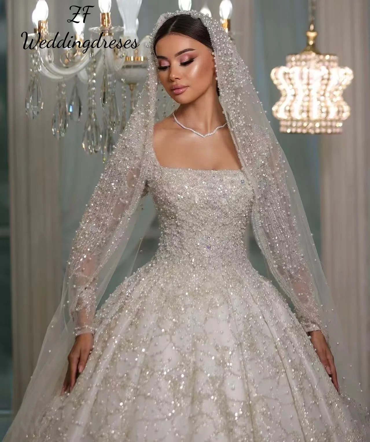 Thumbnail 2 - #26 New Womens Long Sleeve Wedding Dress Arrivals