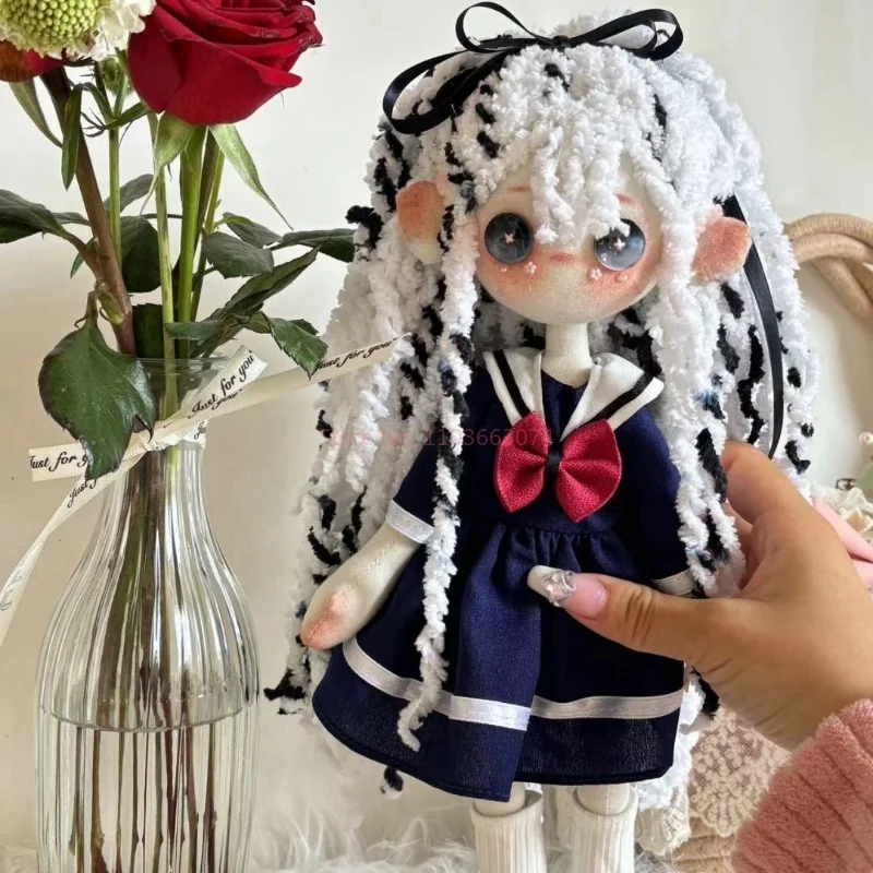 

Handmade Handcrafted Anime School Uniform Student Doll 30cm Ghost Mom Plush Doll Creative Gift for Girls Kids