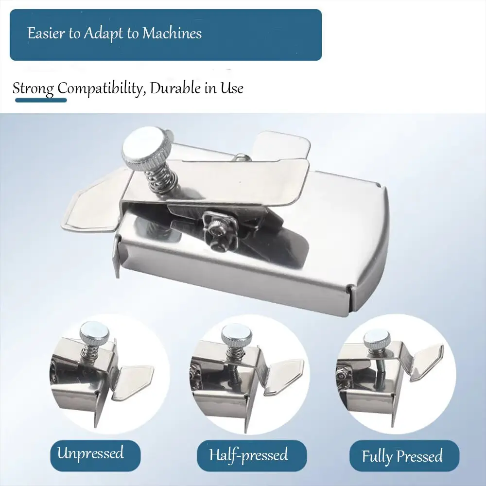 1st-Generation Magnetic Sewing Gauge with 3x Strong Magnet, Stainless Steel, Adjustable for Industrial & Home Sewing Machines