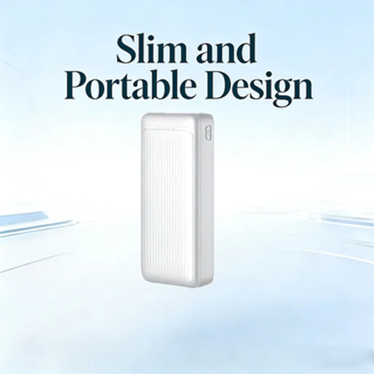 PD Fast Charging Power Bank 20000mAh 74Wh Dual USB Type C Ports 4 LED Display ABS Portable Emergency Charger