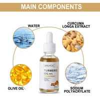 Sérum pour le visage au curcuma, rétrécit les pores, Essence réparatrice, mélanine, éclaircissant, hydratant, nourrissant, huile de cur-cumin, estompe les taches foncées, soins pour la peau 5