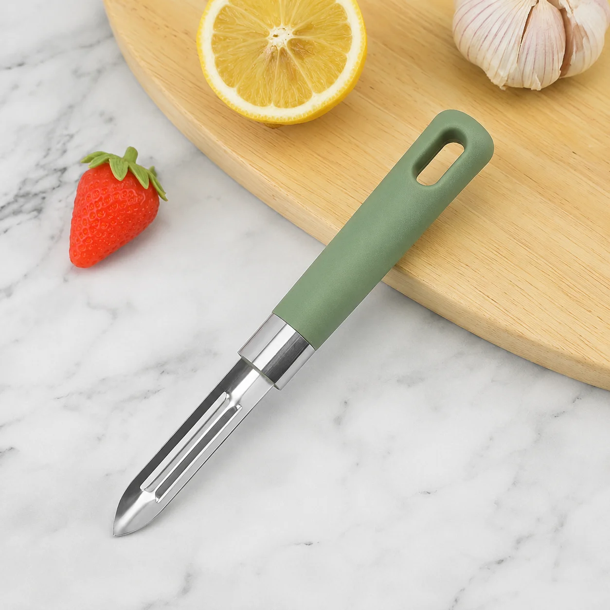 Pengupas Sayuran Stainless Ste - Home Cooking Utensils ulasan dan harga
