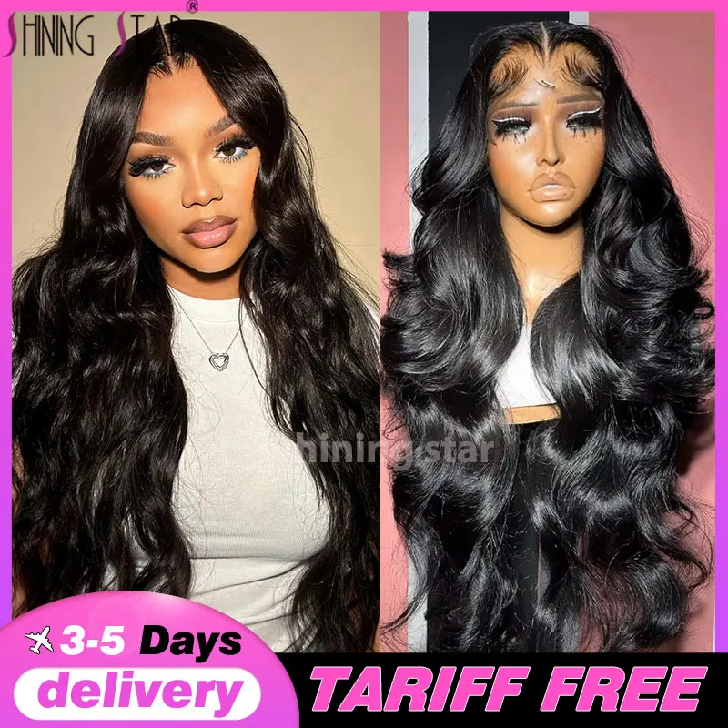 

Body Wave Lace Front Human Hair Wig 30 34 Inches 180 Density Brazilian Curly Hair 13X6 Transparent Hd Lace Frontal Wig For Women